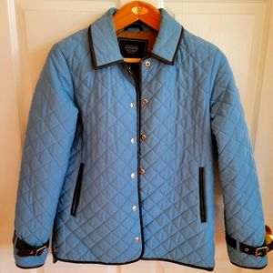 COACH JACKET with leather accents Size Med in EUC